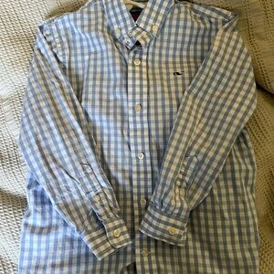 Blue Gingham boys Shirt